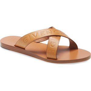 GIVENCHY 4G Logo Crisscross Slide Sandal